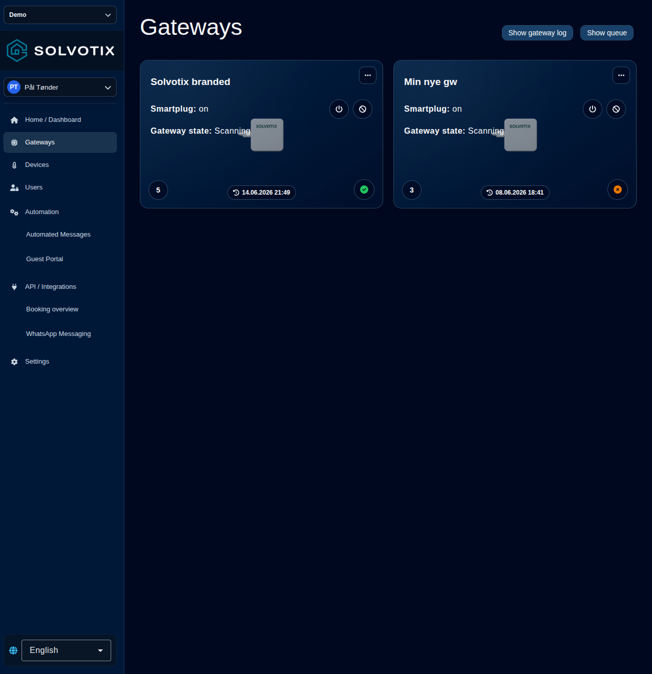 Supervision des gateways